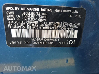 2022 Mitsubishi Mirage G4 LE - miniatura 14