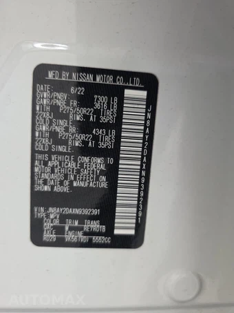 2022 Nissan Armada Platinum – miniatura 15