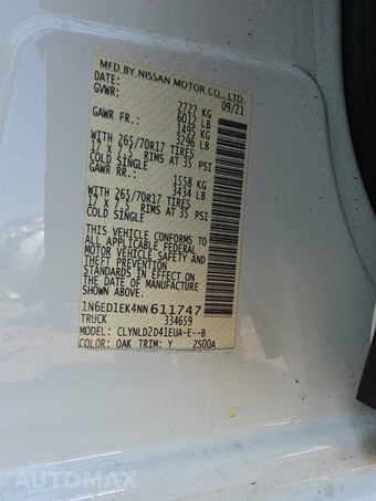 2022 Nissan Frontier PRO-4X Crew Cab Medium Bed - miniatura 14
