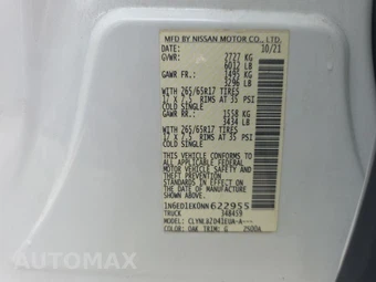 2022 Nissan Frontier SV Crew Cab Medium Bed – miniatura 17