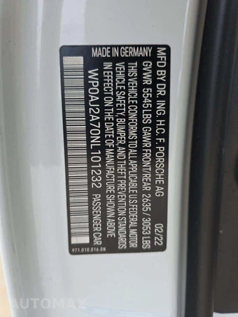 2022 Porsche Panamera Platinum Edition – miniatura 5