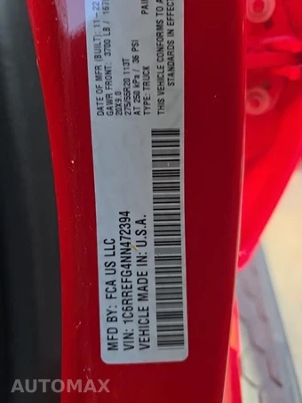 2022 Ram 1500 Lone Star Crew Cab Short Bed - miniatura 11
