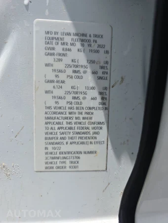 2022 Ram 5500 Cab Chassis Tradesman Crew Cab DRW – miniatura 21