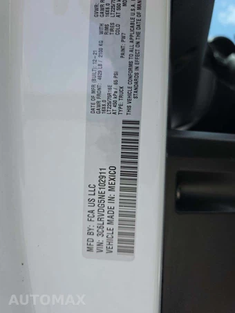 2022 Ram ProMaster 2500 Cargo Van High Roof 159.0" WB - miniatura 5