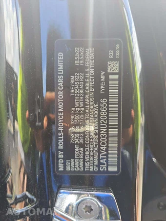 2022 Rolls-Royce Cullinan – miniatura 2