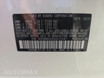 2022 Subaru Legacy Premium – miniatura 14