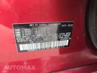 2022 Subaru Legacy Touring XT - miniatura 2