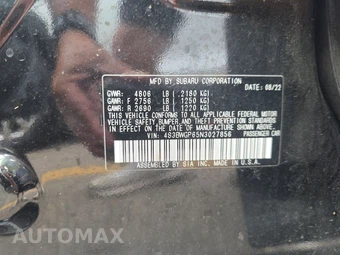 2022 Subaru Legacy Touring XT – miniatura 14