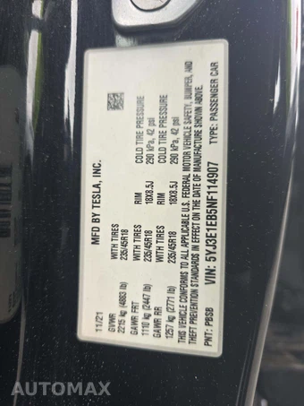 2022 Tesla Model 3 Long Range - miniatura 5