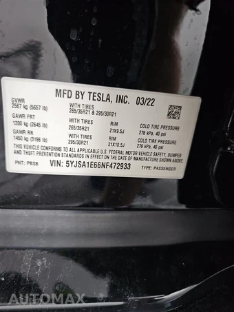 2022 Tesla Model S Plaid – miniatura 14