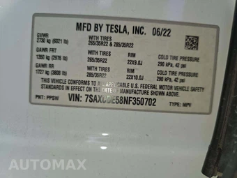 2022 Tesla Model X – miniatura 5