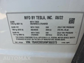 2022 Tesla Model X – miniatura 17