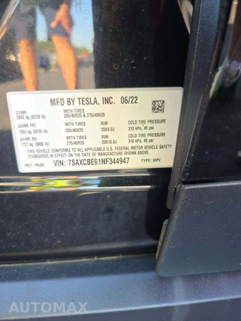 2022 Tesla Model X Plaid - miniatura 5