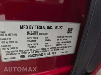 2022 Tesla Model X Plaid – miniatura 5