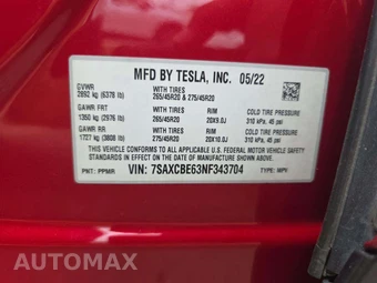 2022 Tesla Model X Plaid - miniatura 5