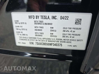2022 Tesla Model X Plaid - miniatura 5