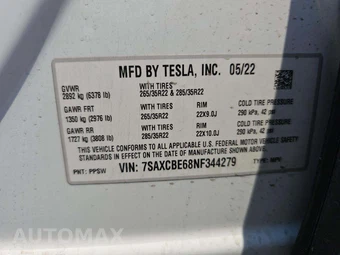 2022 Tesla Model X Plaid - miniatura 5
