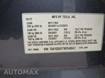 2022 Tesla Model Y Performance - miniatura 5
