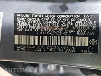 2022 Toyota Corolla LE Sedan – miniatura 14