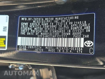 2022 Toyota Corolla SE Apex Edition Sedan - miniatura 2
