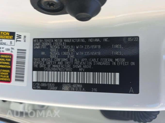 2022 Toyota Highlander XLE - miniatura 2