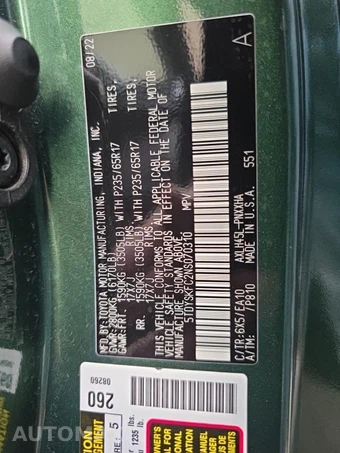 2022 Toyota Sienna XLE 7-Passenger 120.5" WB - miniatura 18