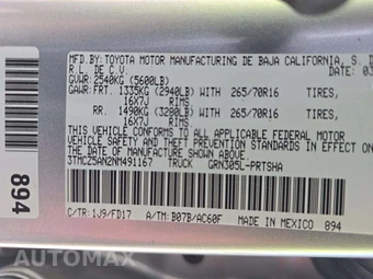 2022 Toyota Tacoma TRD Off-Road Crew Cab Medium Bed - miniatura 2