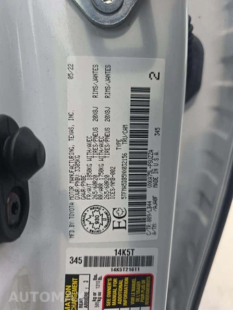 2022 Toyota Tundra Platinum Crew Cab Short Bed - miniatura 2