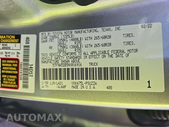 2022 Toyota Tundra Platinum Crew Cab Short Bed - miniatura 5