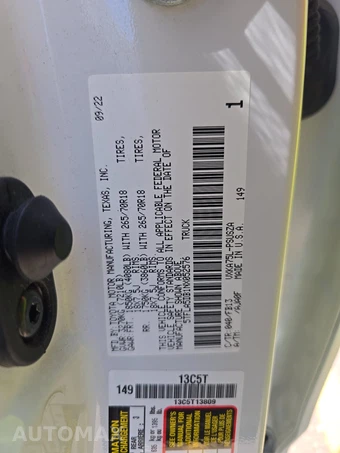 2022 Toyota Tundra SR5 Crew Cab Short Bed - miniatura 14