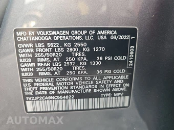 2022 Volkswagen Atlas 2.0T SE w/Technology - miniatura 15