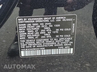 2022 Volkswagen Atlas Cross Sport V6 SE w/Technology - miniatura 14