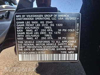 2022 Volkswagen Atlas Cross Sport V6 SE w/Technology - miniatura 2