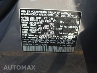 2022 Volkswagen Atlas Cross Sport V6 SE w/Technology - miniatura 14