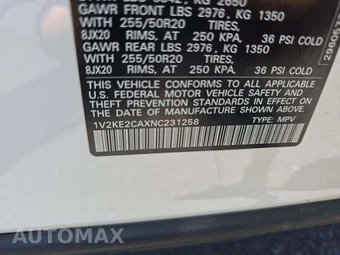2022 Volkswagen Atlas Cross Sport V6 SE w/Technology - miniatura 2
