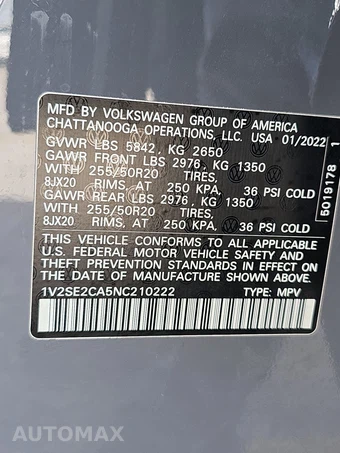 2022 Volkswagen Atlas Cross Sport V6 SEL R-Line - miniatura 14