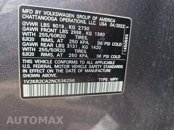 2022 Volkswagen Atlas V6 SE w/Technology - miniatura 5