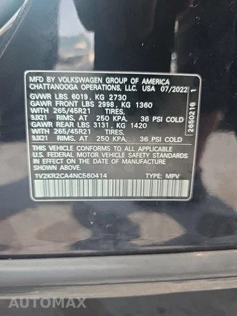 2022 Volkswagen Atlas V6 SE w/Technology - miniatura 17