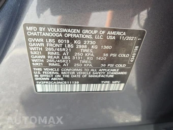 2022 Volkswagen Atlas V6 SEL Premium R-Line - miniatura 15