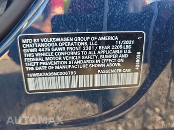 2022 Volkswagen Passat 2.0T SE - miniatura 5
