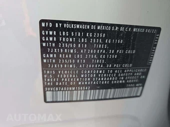 2022 Volkswagen Tiguan SE R-Line Black - miniatura 2