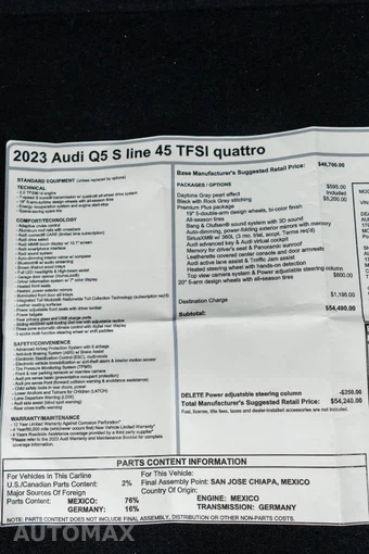 2023 Audi Q5 S line Premium Plus - miniatura 55