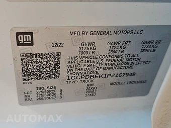2023 Chevrolet Silverado 1500 Custom Crew Cab Short Bed 1CX - miniatura 14
