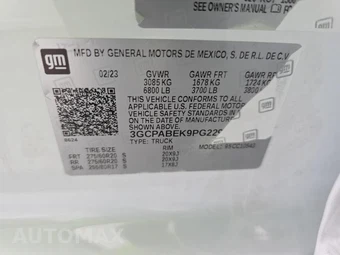 2023 Chevrolet Silverado 1500 Custom Crew Cab Short Bed 1CX - miniatura 11