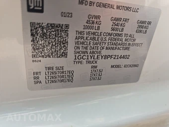 2023 Chevrolet Silverado 2500HD WT Crew Cab Long Bed 1WT - miniatura 14