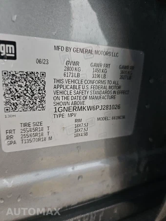 2023 Chevrolet Traverse LT Cloth 2FL - miniatura 14