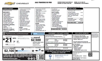 2023 Chevrolet Traverse RS 2LT - miniatura 90