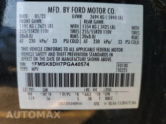 2023 Ford Explorer XLT – miniatura 10