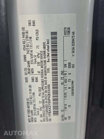2023 Ford Transit 350 Passenger Van XLT Low Roof 148.0" WB - miniatura 2