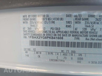2023 Ford Transit 350 Passenger Van XLT Low Roof 148.0" WB - miniatura 2